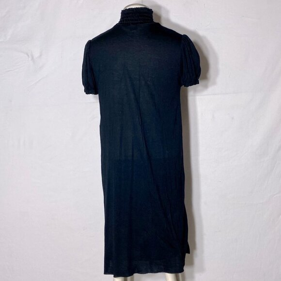 5/$25 XOXO Black Mock Neck Short Sleeve Mini Dress M - Picture 5 of 12